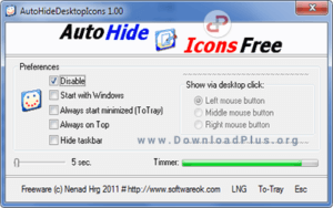 AutoHideDesktopIcons 2.88 - دانلود پلاس